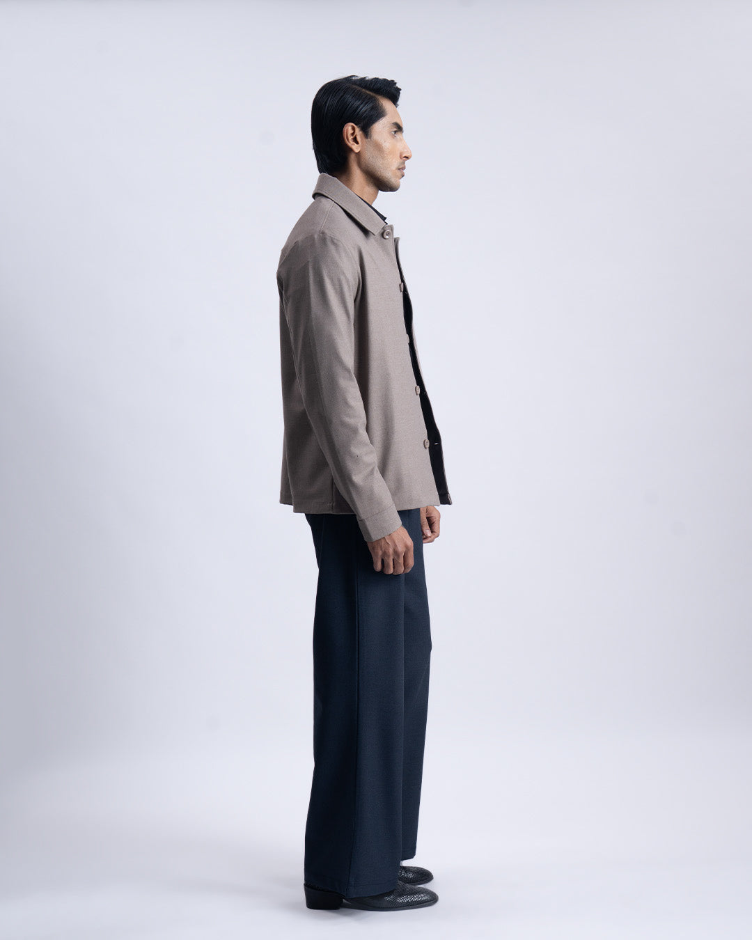 Easy Iron Light-Weight Jacket In Beige