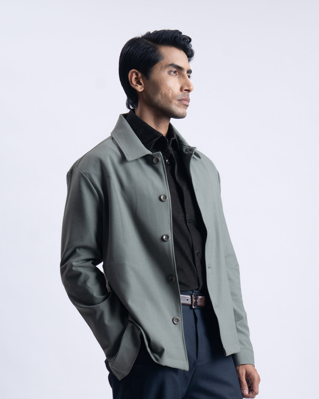 Easy Iron Light-Weight Jacket In Pistachio