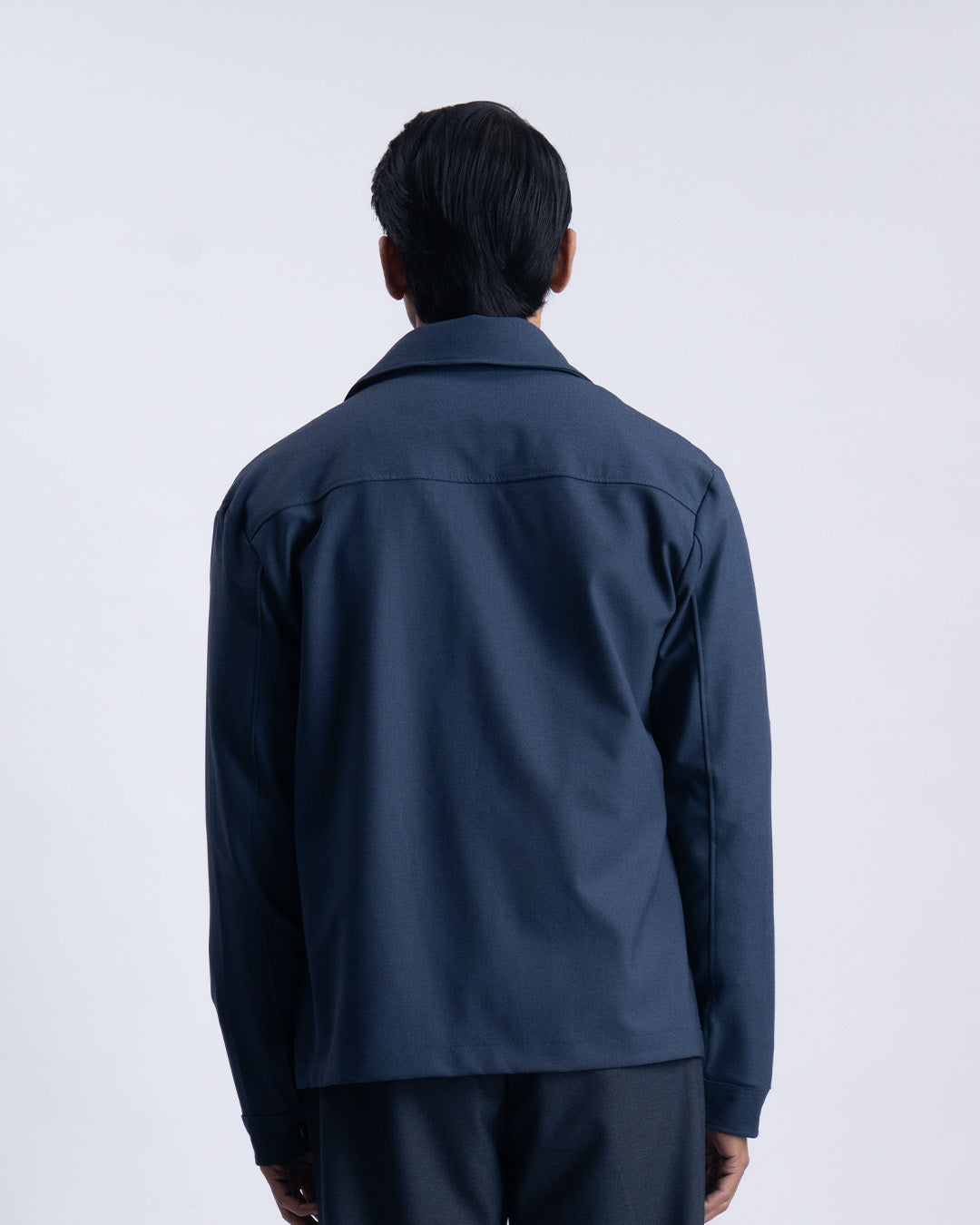 Easy Iron Light-Weight Jacket In Navy