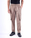 Feather Light Tailored Cargos In Khaki