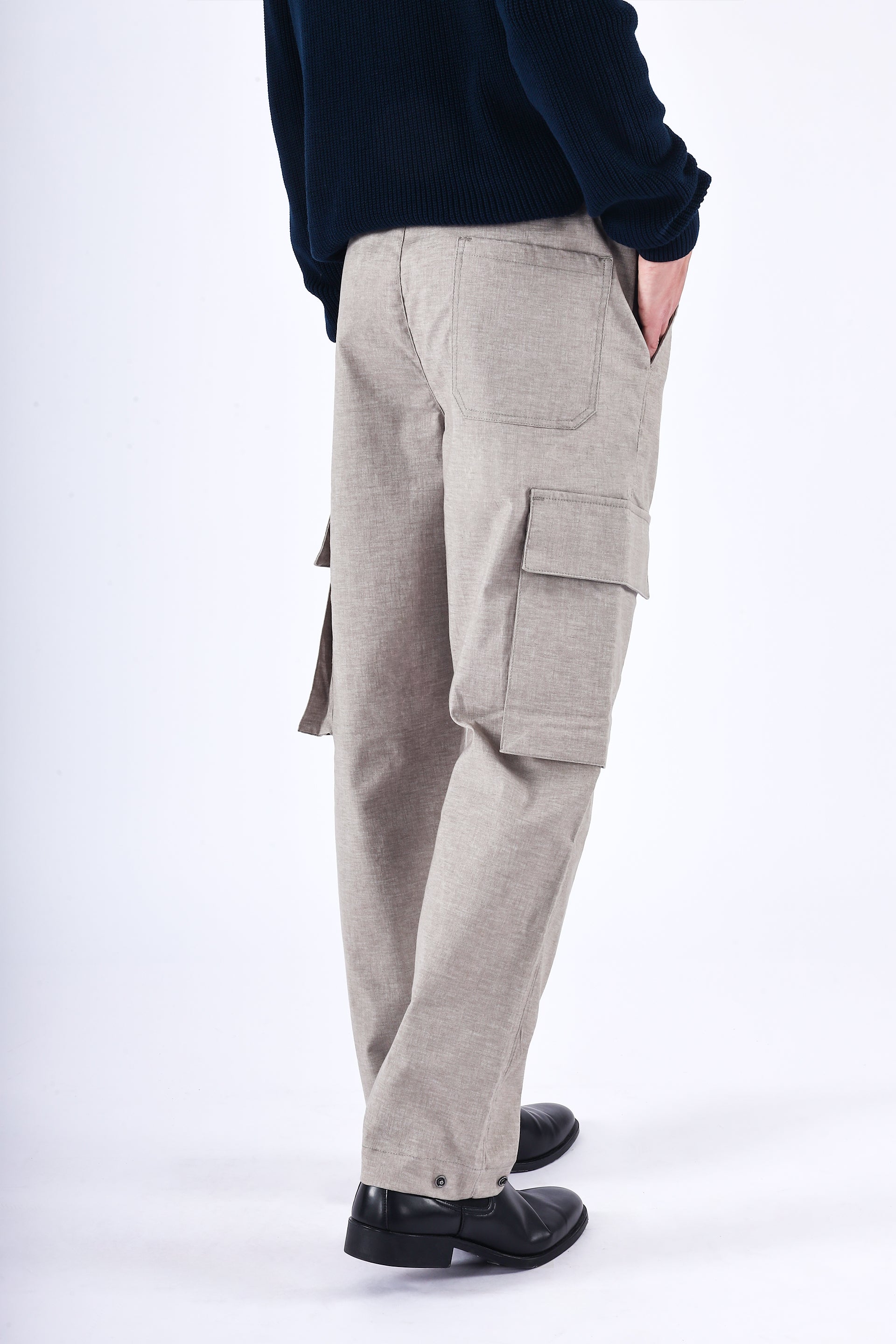 AIR RELAXED CARGO PANTS IN ASH BEIGE