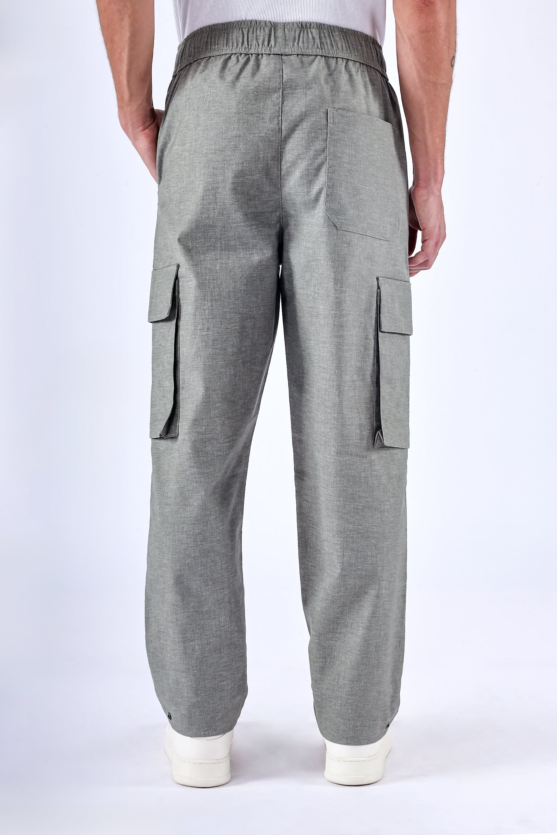 AIR RELAXED CARGO PANTS IN SAGE GREEN