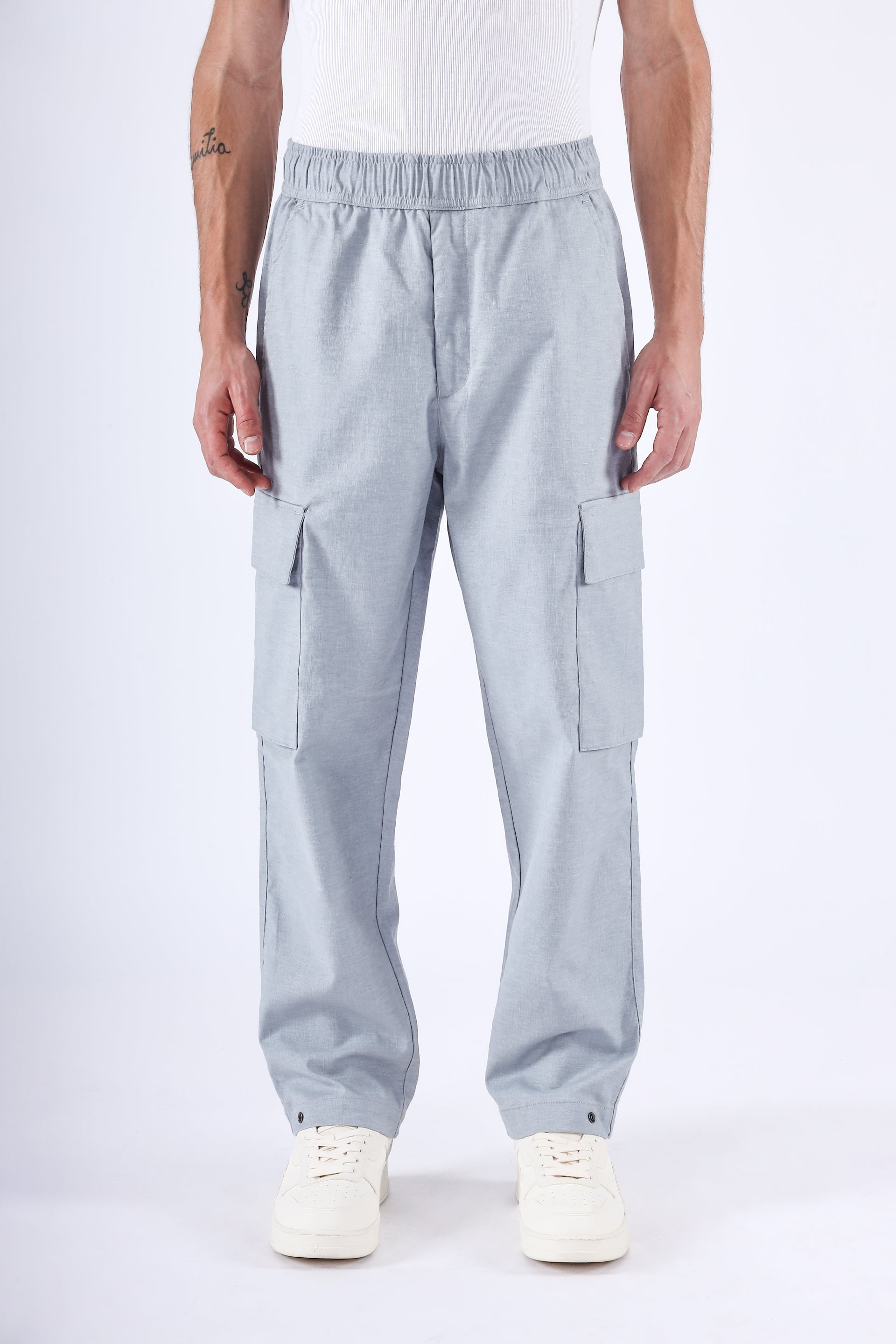 AIR RELAXED CARGO PANTS IN BLUE