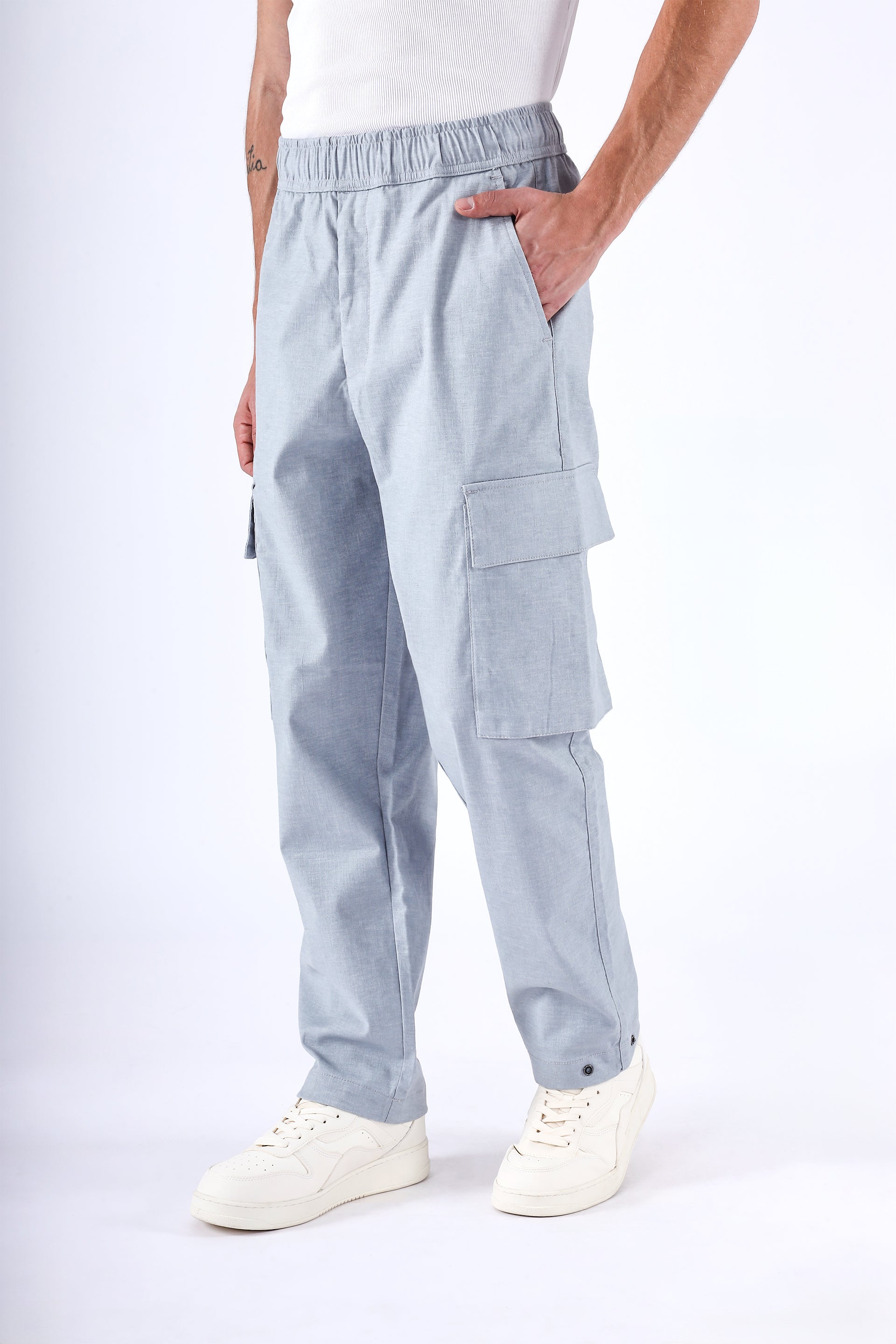 AIR RELAXED CARGO PANTS IN BLUE