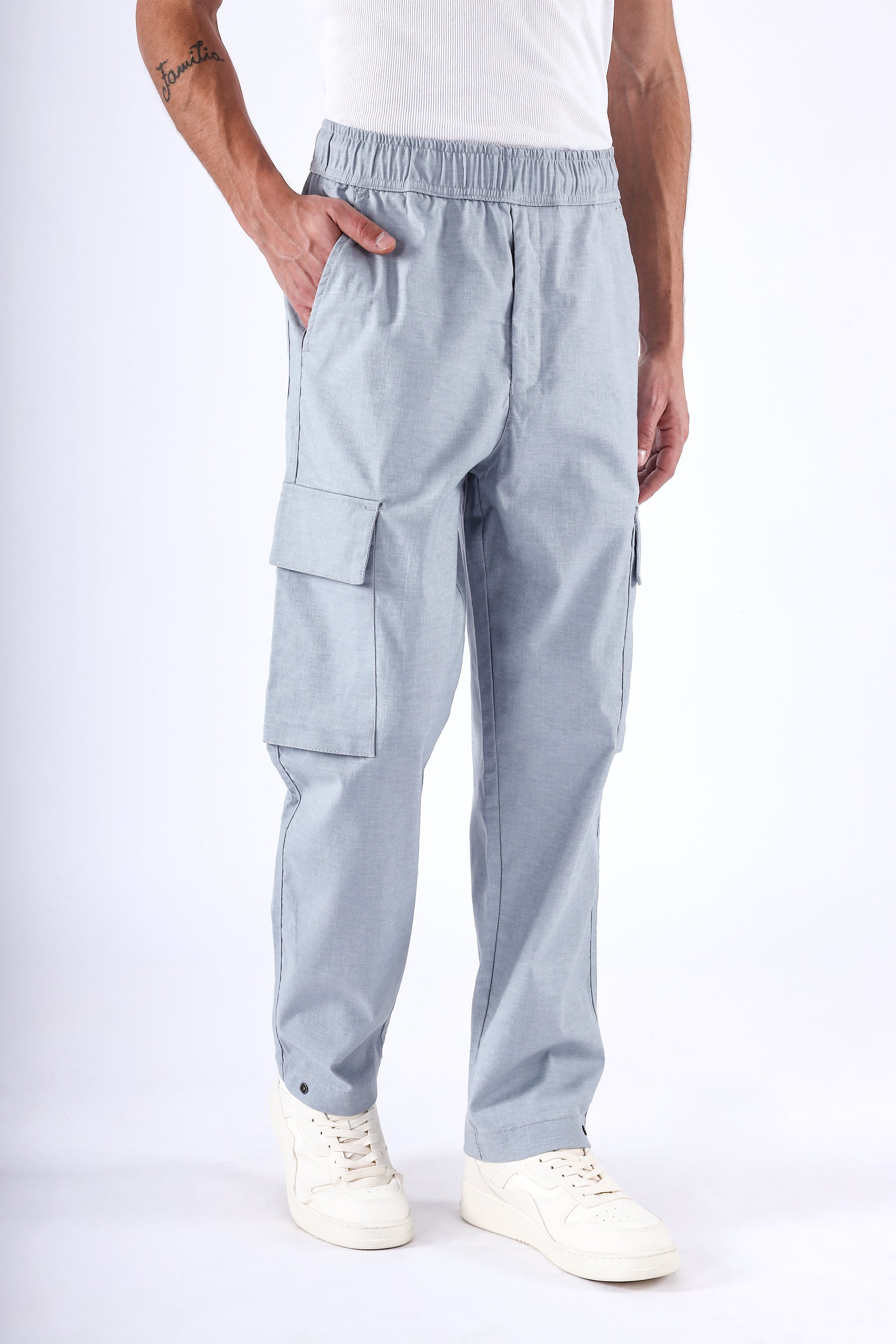 AIR RELAXED CARGO PANTS IN BLUE