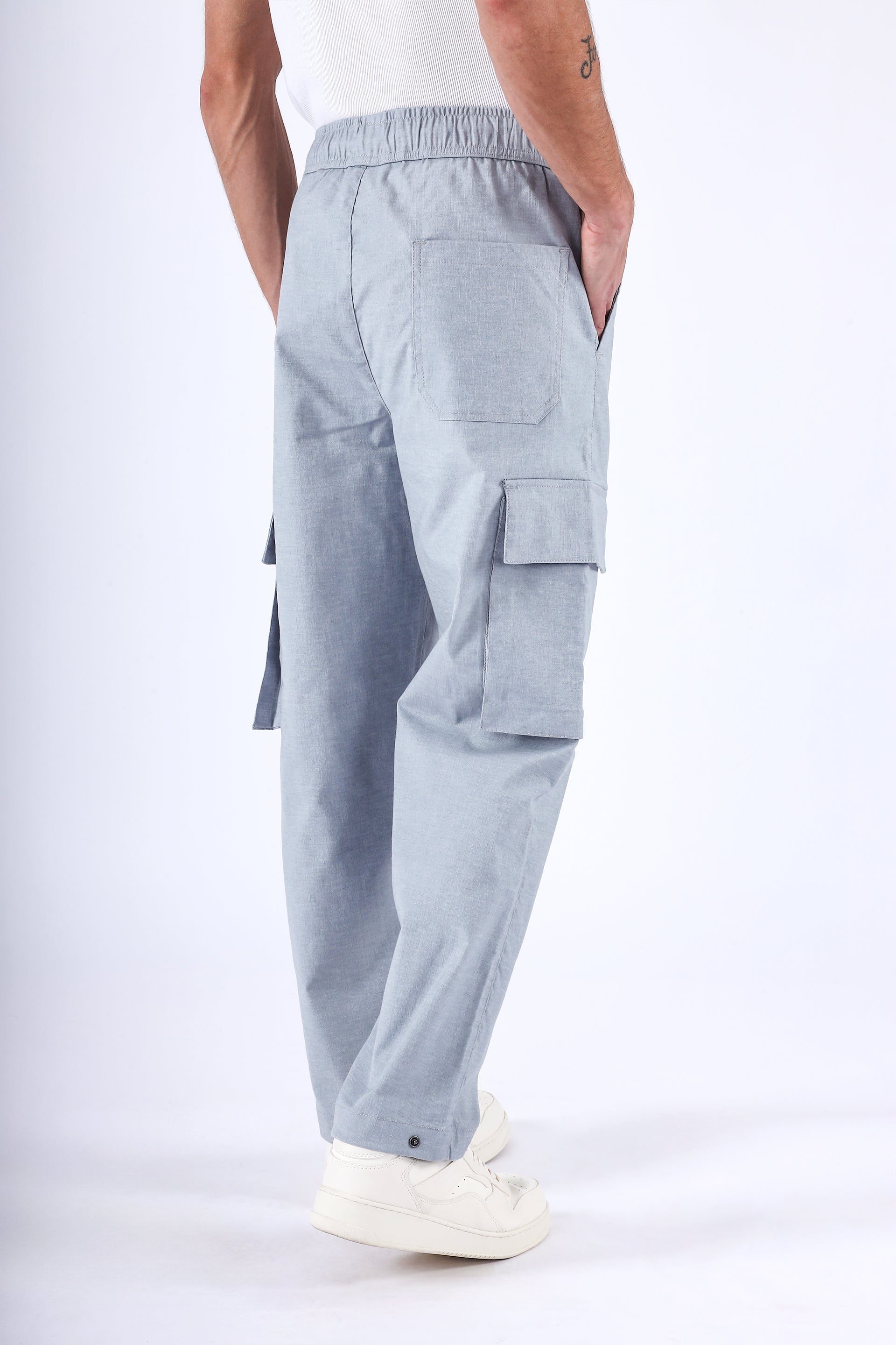 AIR RELAXED CARGO PANTS IN BLUE