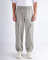 Air Striped Relaxed Cargo Pants In Grey