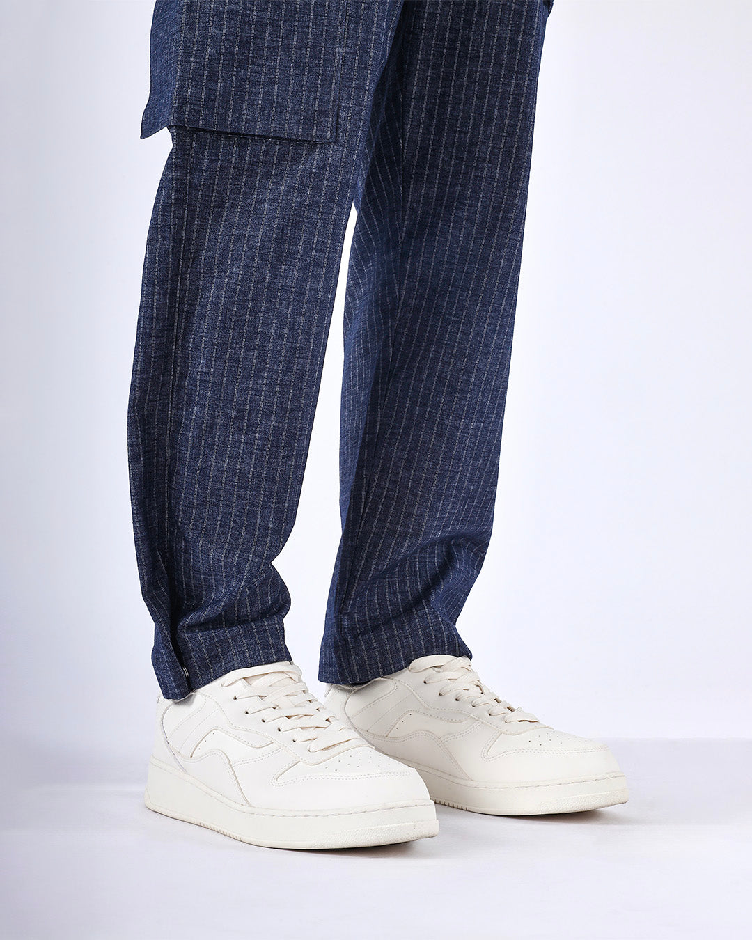 Air Striped Relaxed Cargo Pants In Blue