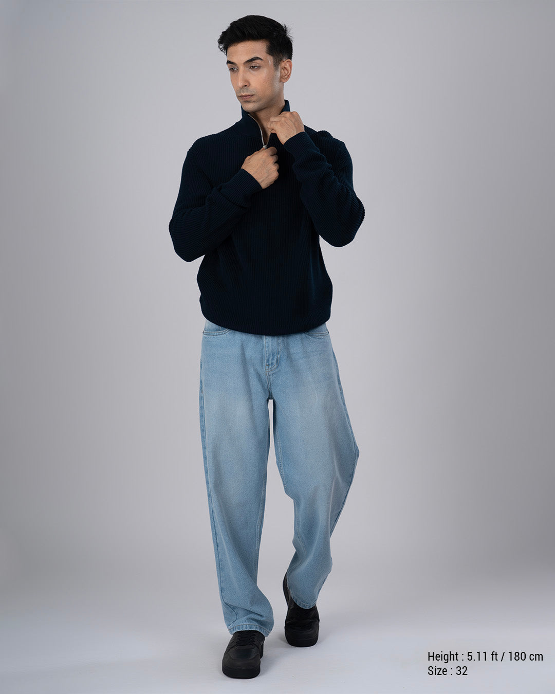 Classic Edge Relaxed Denim In Light Blue