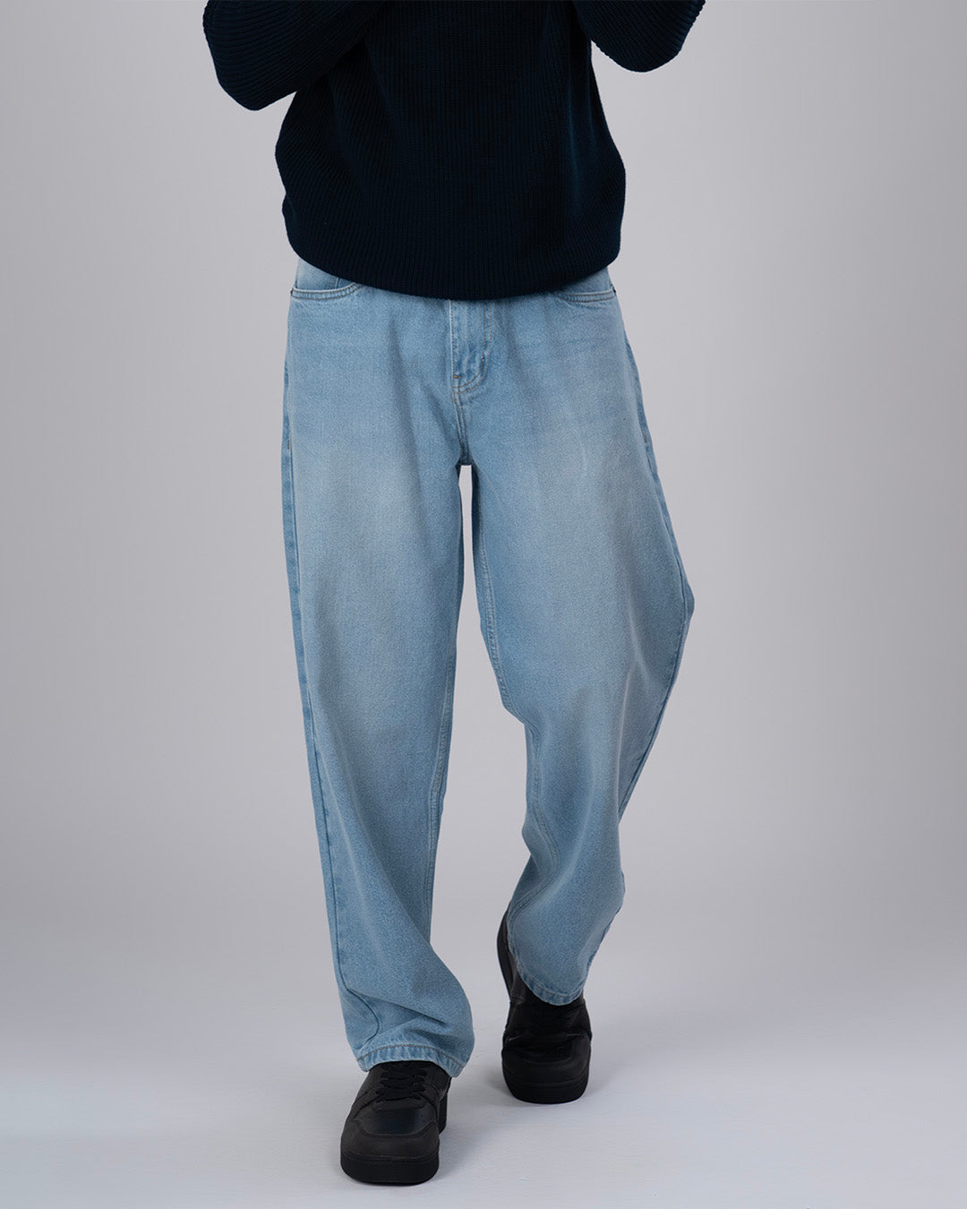 Classic Edge Relaxed Denim In Light Blue