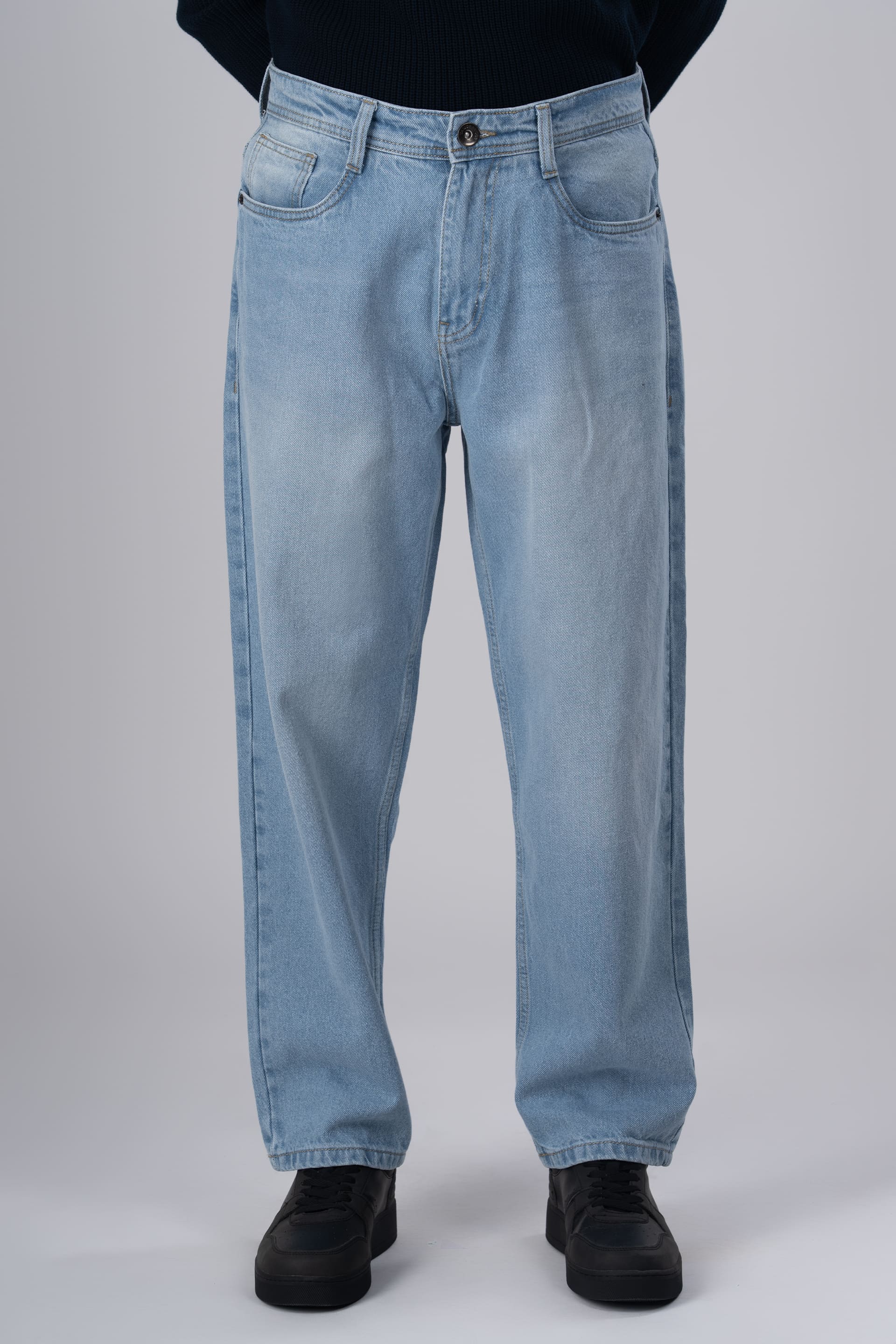 Classic Edge Relaxed Denim In Light Blue