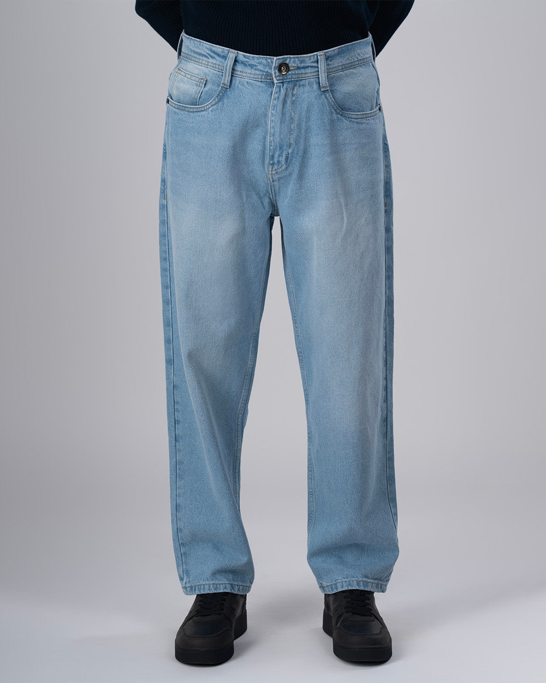 Classic Edge Relaxed Denim In Light Blue