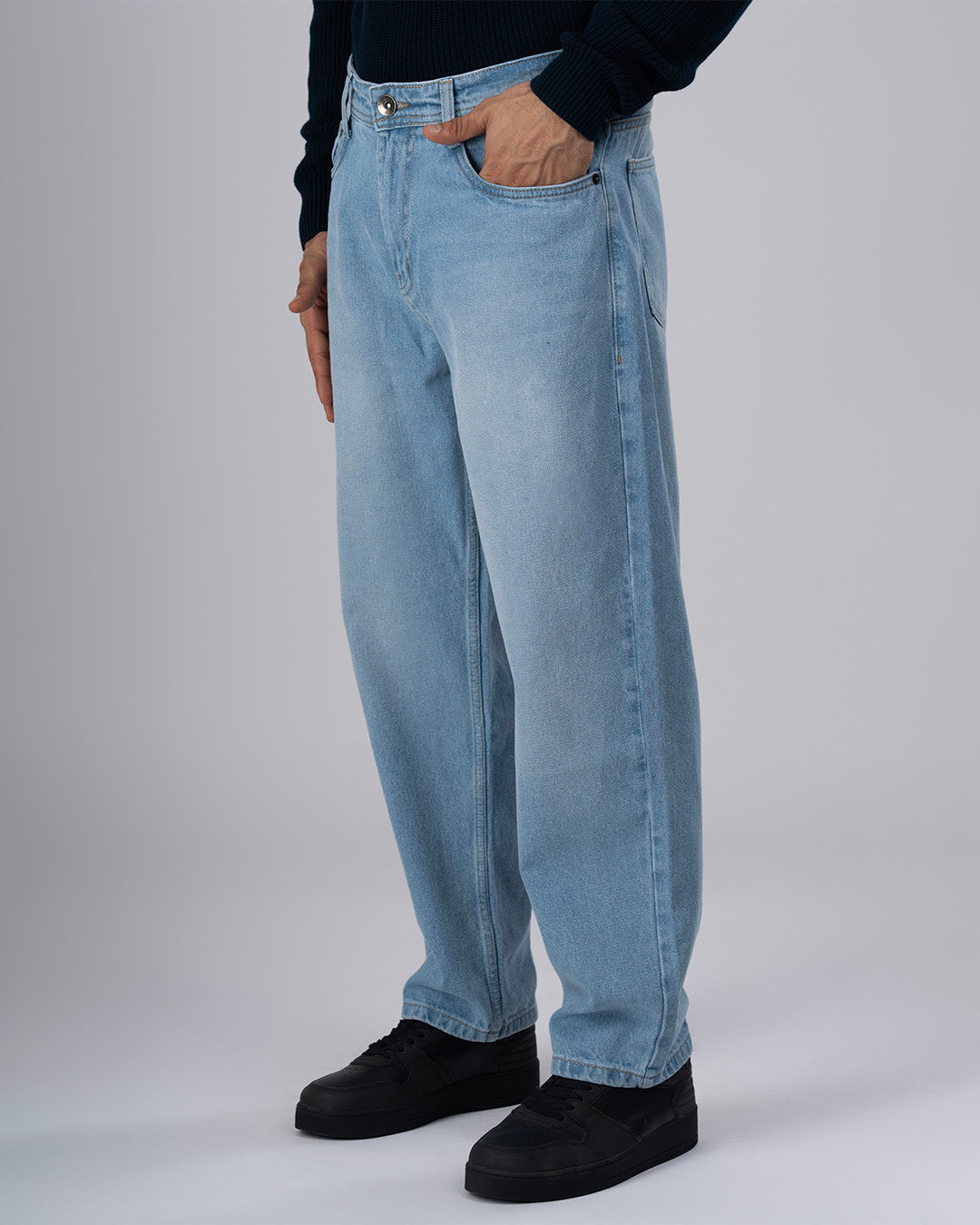 Classic Edge Relaxed Denim In Light Blue