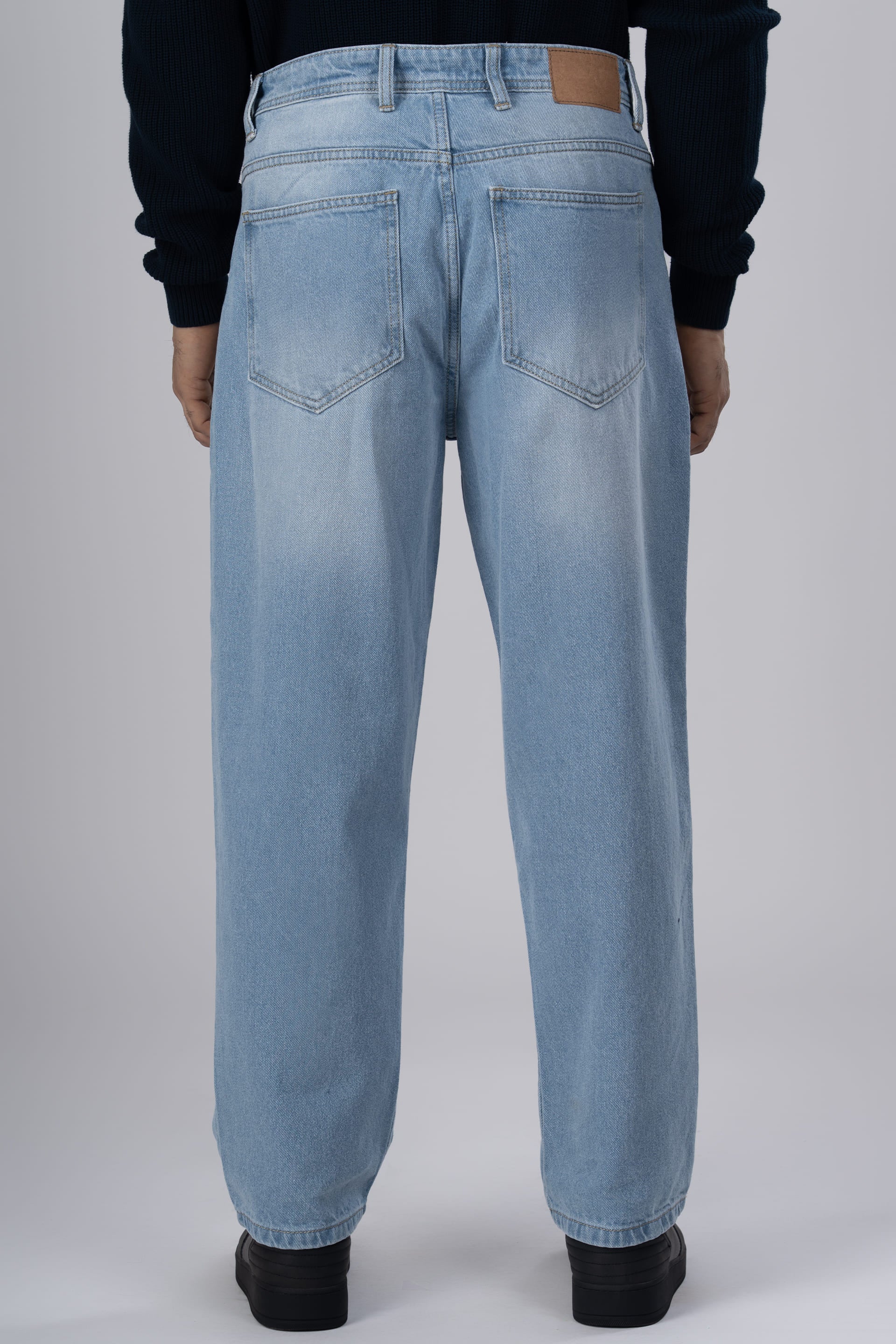 Classic Edge Relaxed Denim In Light Blue