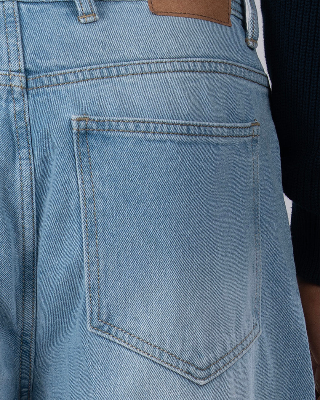 Classic Edge Relaxed Denim In Light Blue