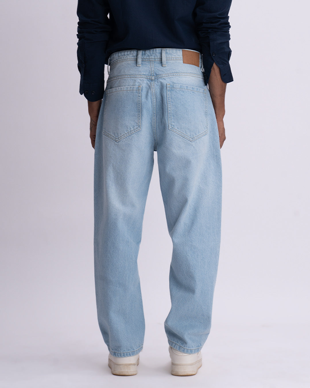Classic Edge Relaxed Denim In Light Blue