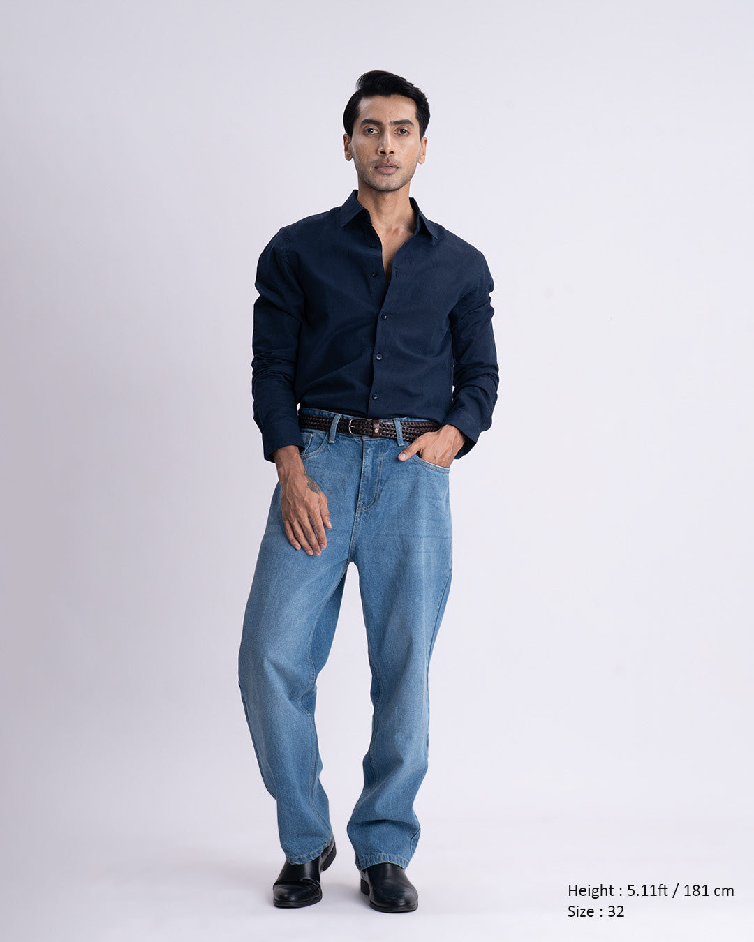 Classic Edge Relaxed Denim In Blue