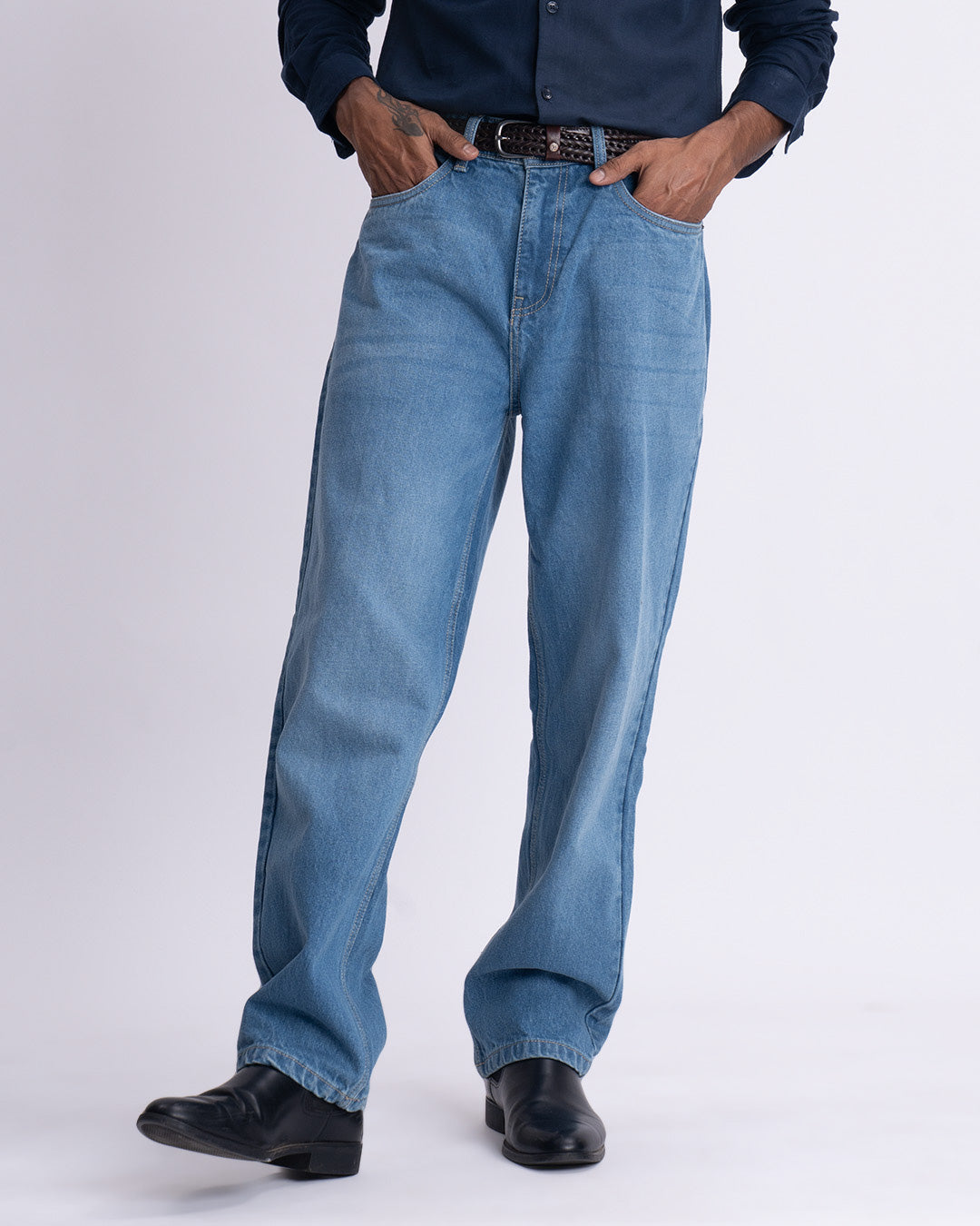 Classic Edge Relaxed Denim In Blue