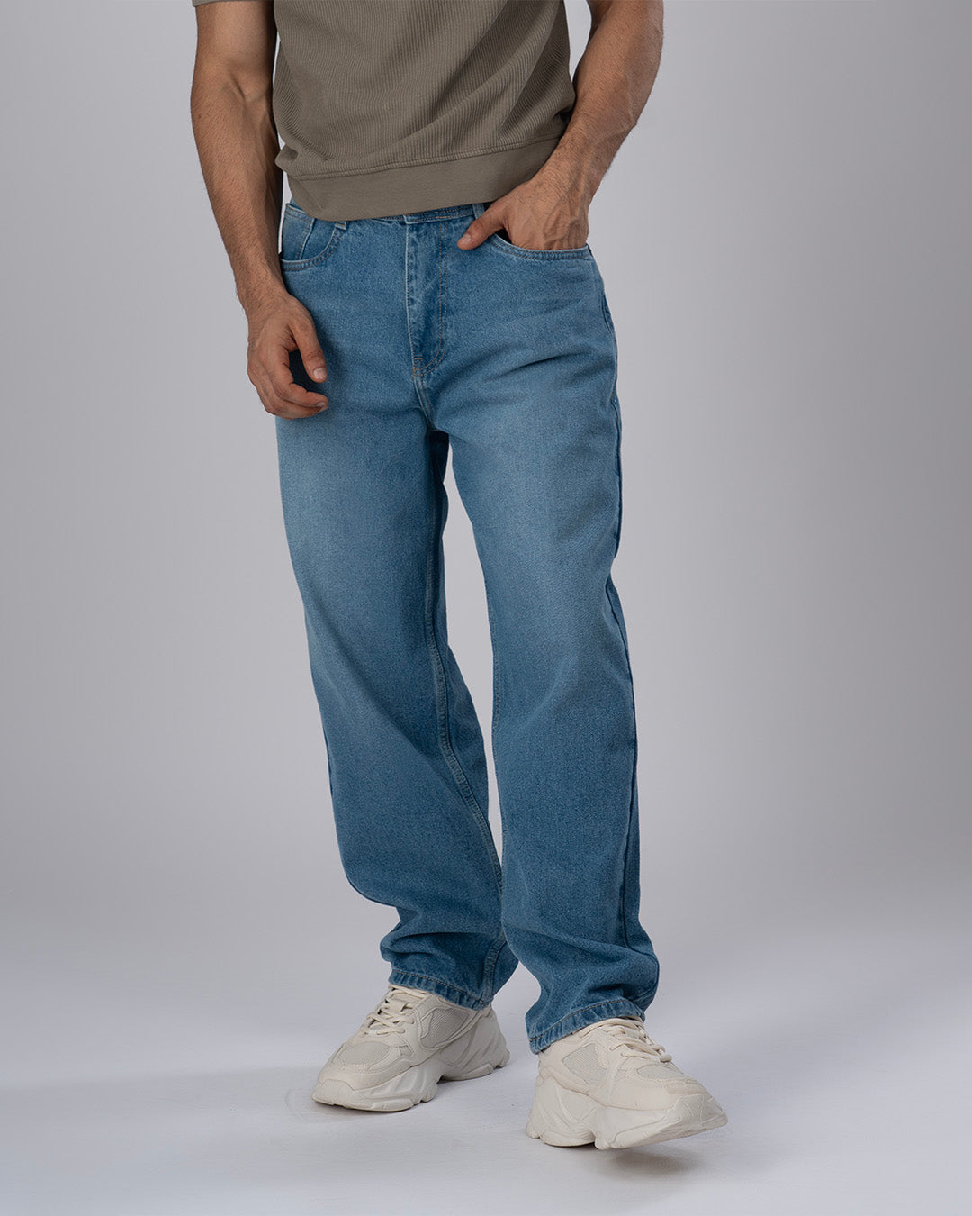 Classic Edge Relaxed Denim In Blue