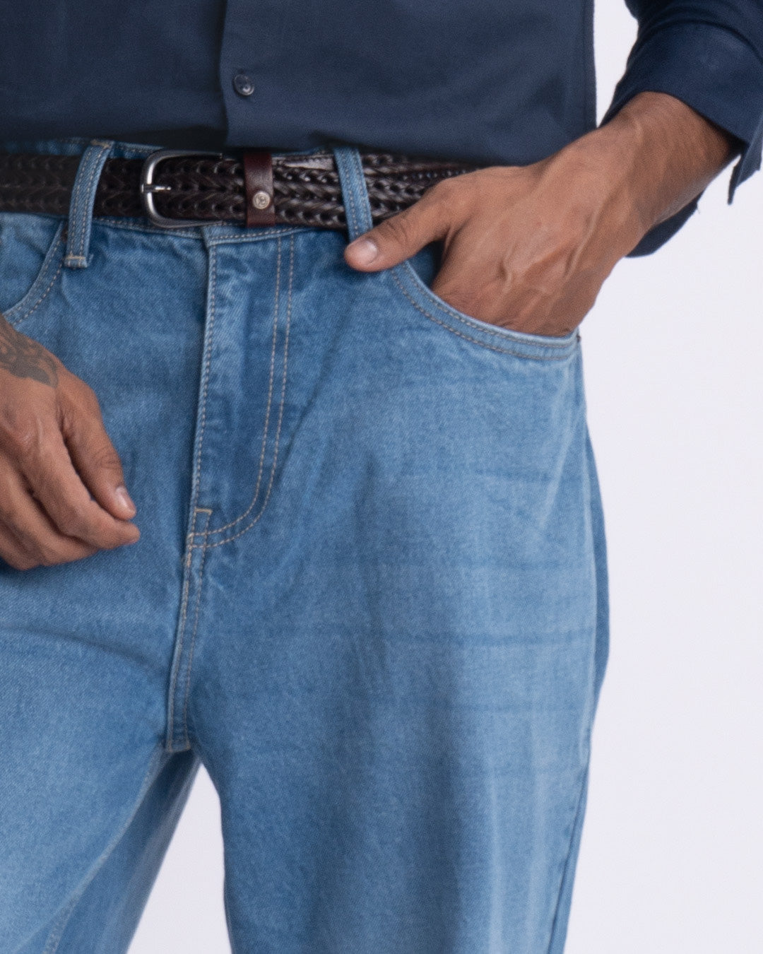 Classic Edge Relaxed Denim In Blue