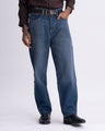Classic Edge Relaxed Denim In Dark Blue