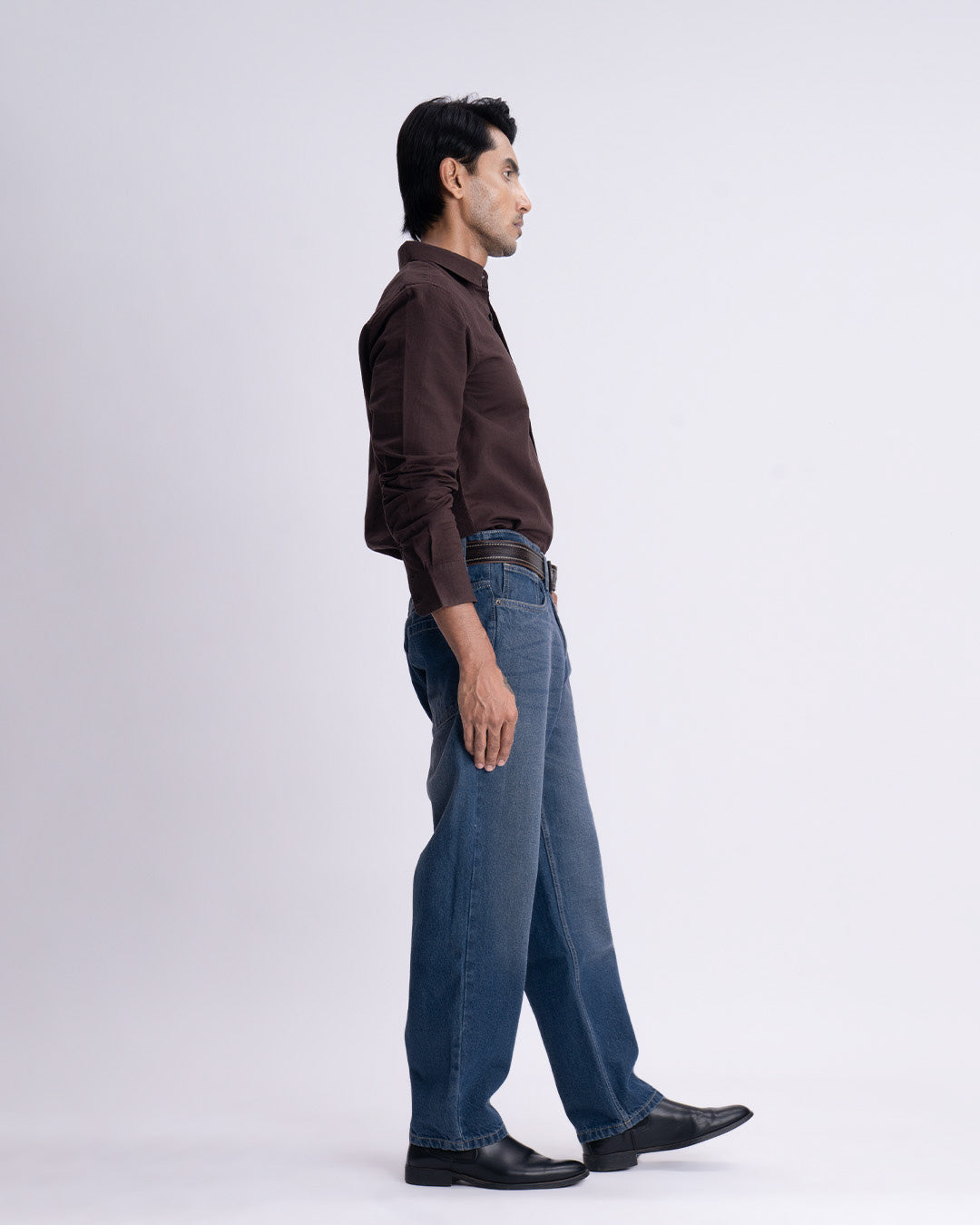 Classic Edge Relaxed Denim In Dark Blue