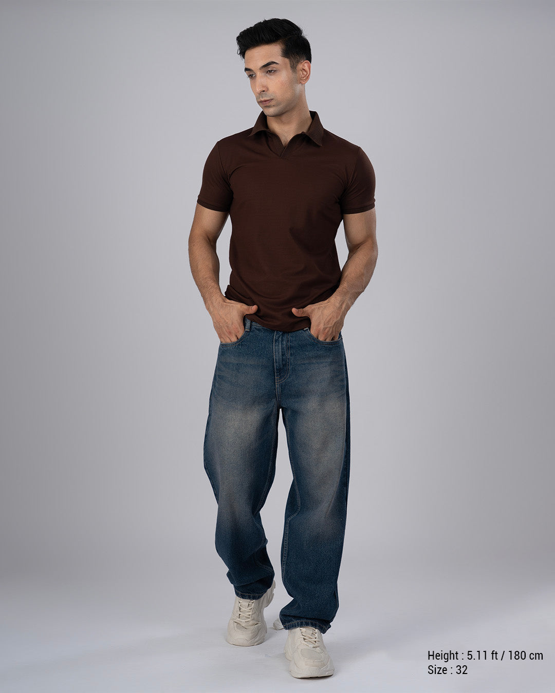 Classic Edge Relaxed Denim In Dark Blue