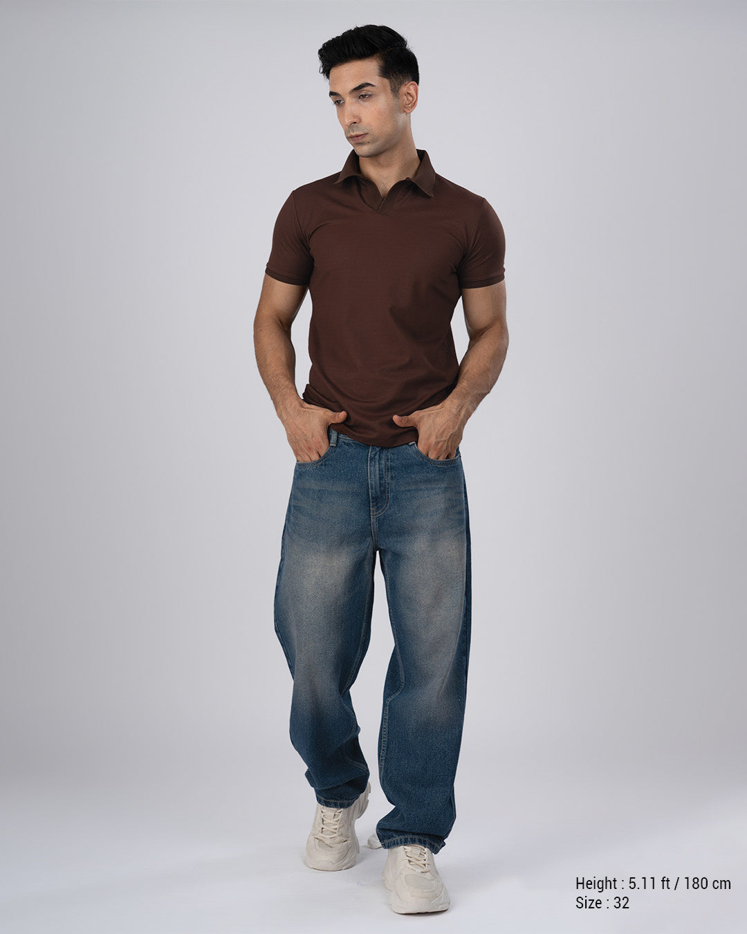 Classic Edge Relaxed Denim In Dark Blue