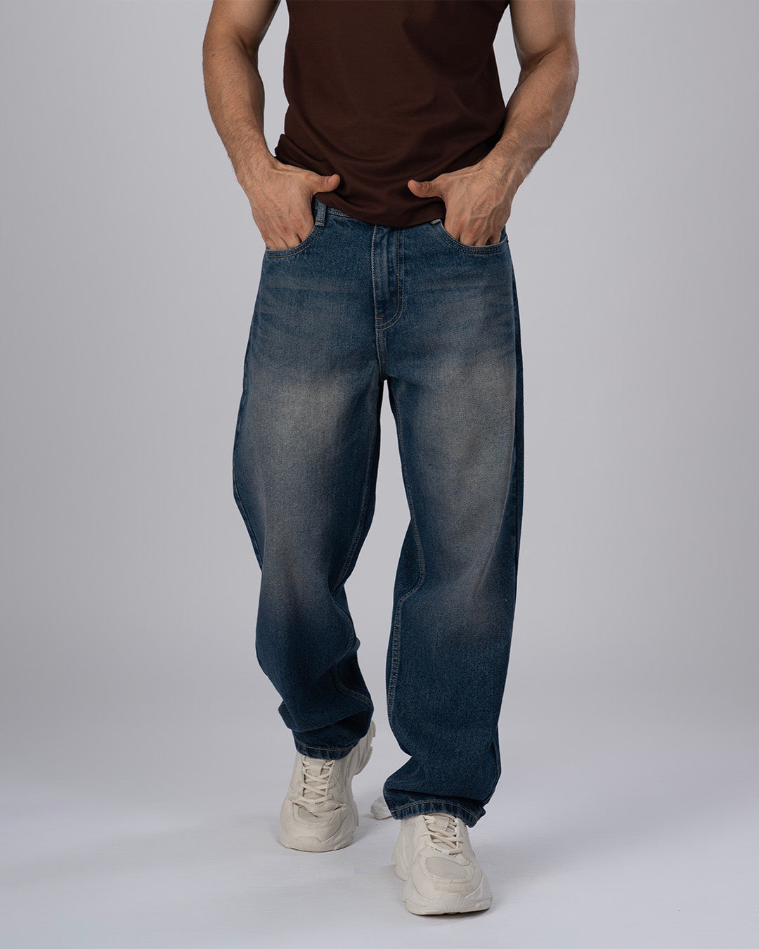 Classic Edge Relaxed Denim In Dark Blue