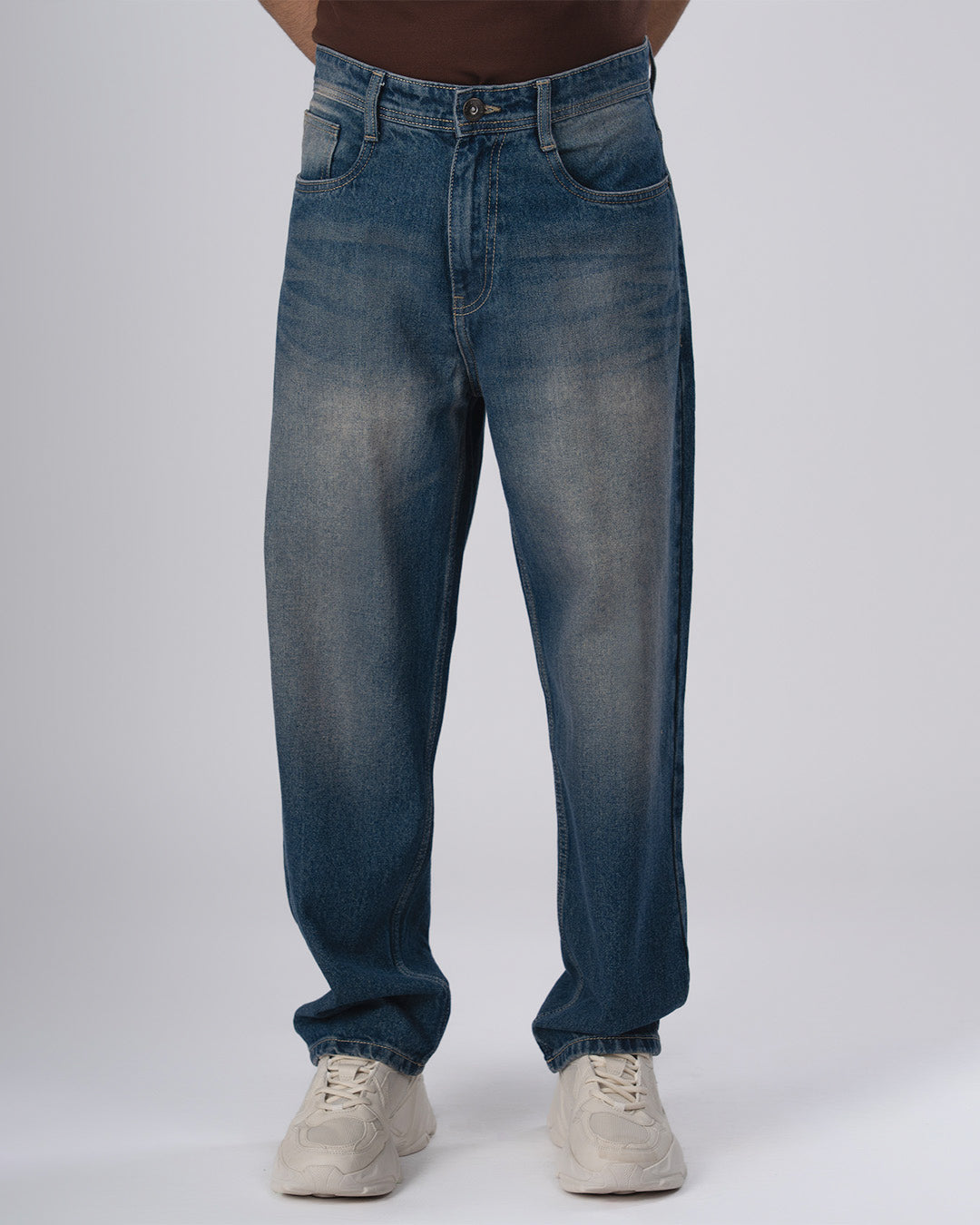 Classic Edge Relaxed Denim In Dark Blue