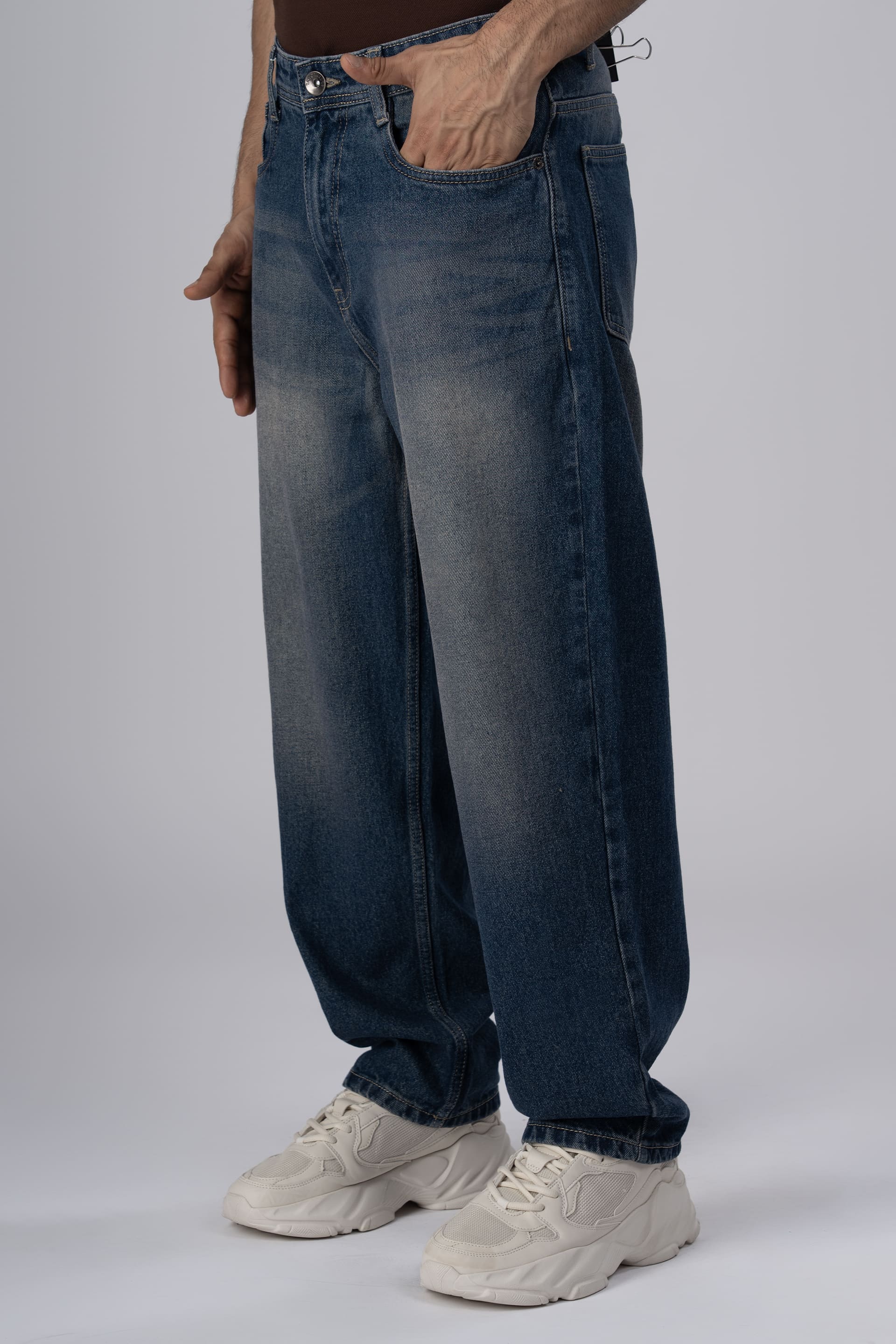 Classic Edge Relaxed Denim In Dark Blue
