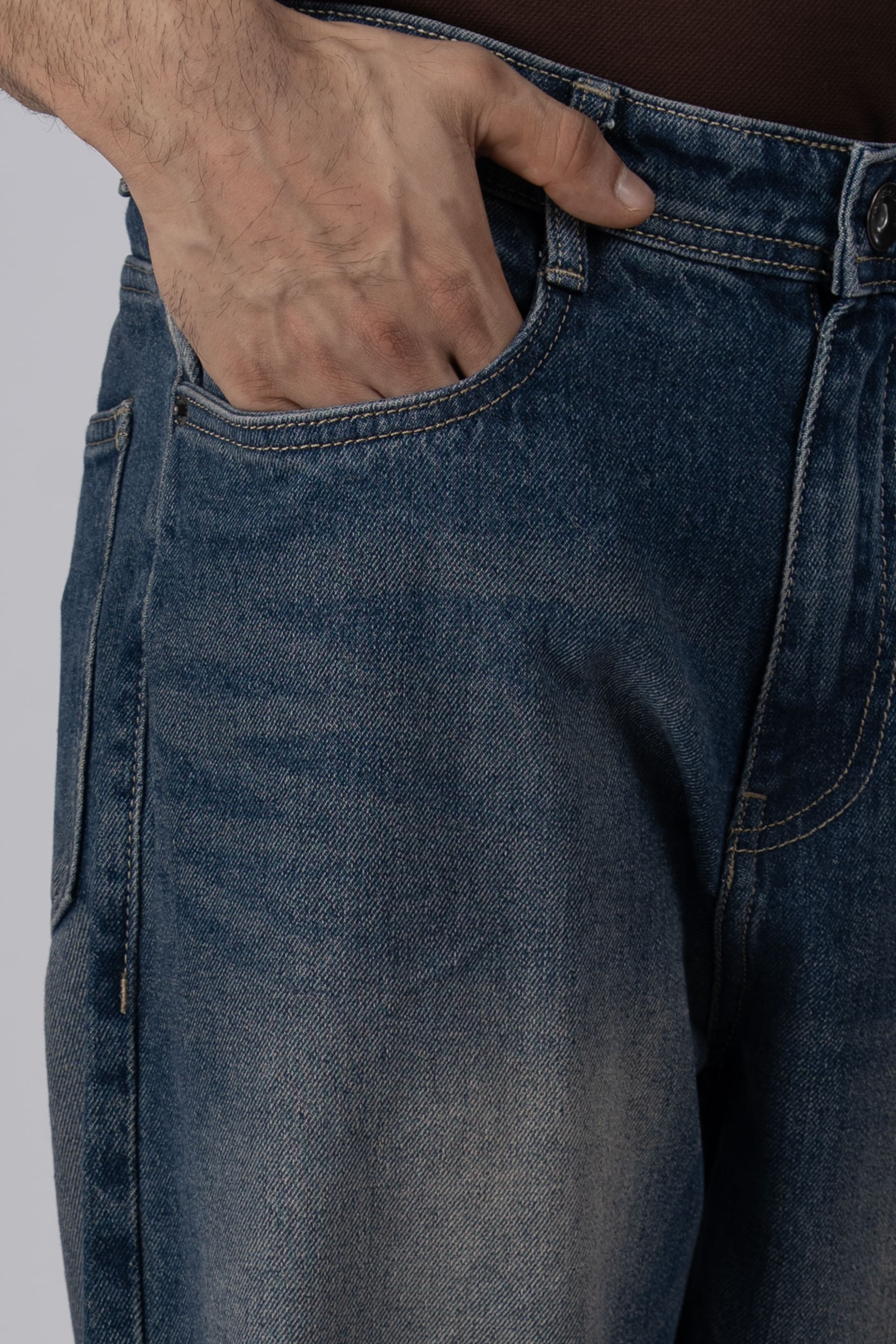 Classic Edge Relaxed Denim In Dark Blue