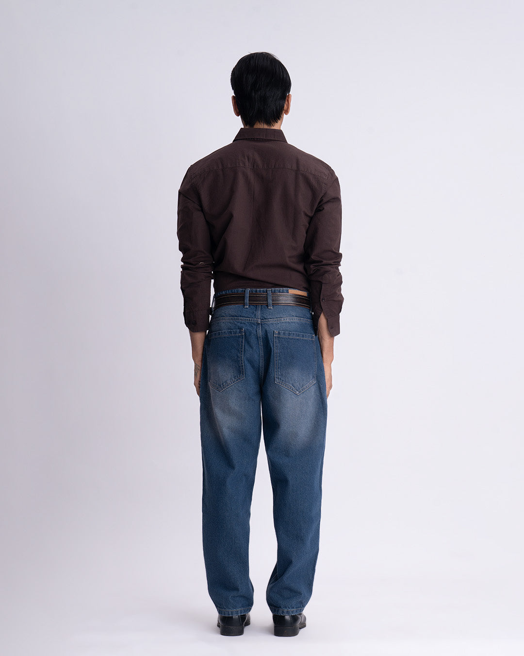 Classic Edge Relaxed Denim In Dark Blue