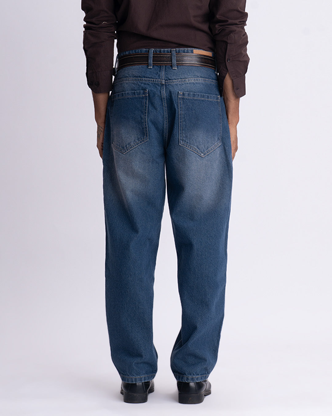 Classic Edge Relaxed Denim In Dark Blue