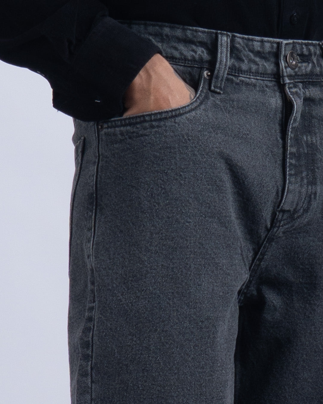 Classic Edge Relaxed Denim In Grey