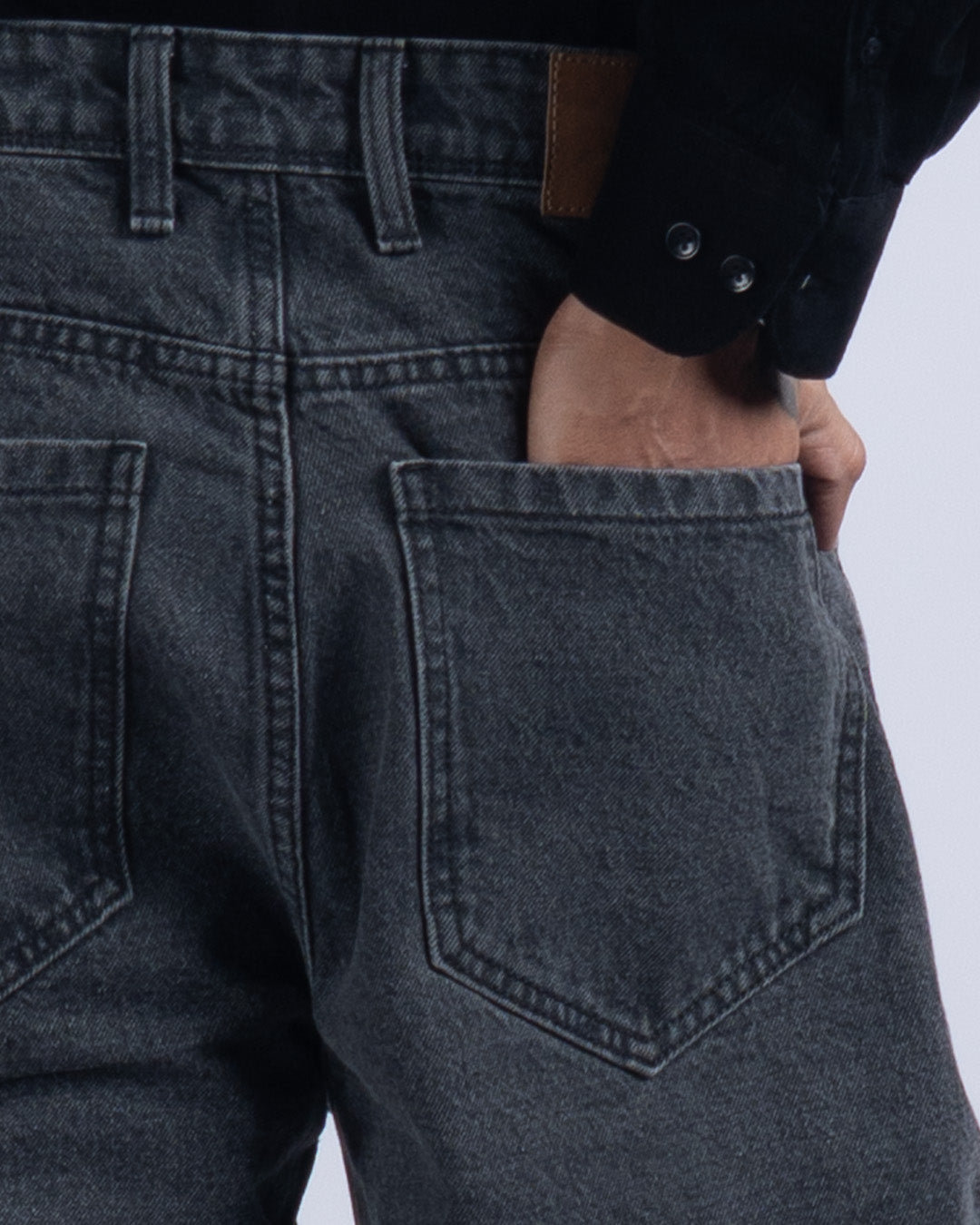 Classic Edge Relaxed Denim In Grey