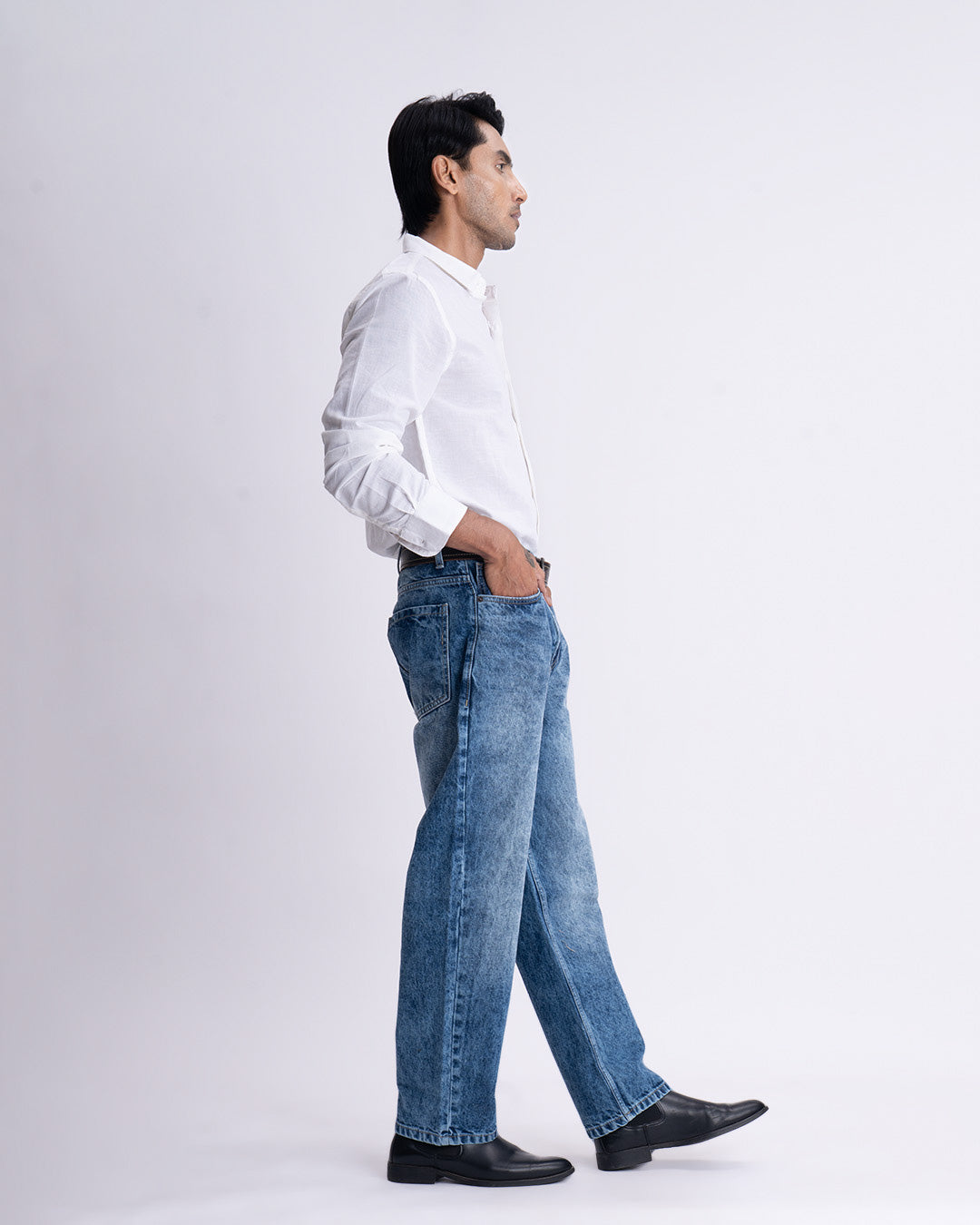 Classic Edge Relaxed Denim In Blue