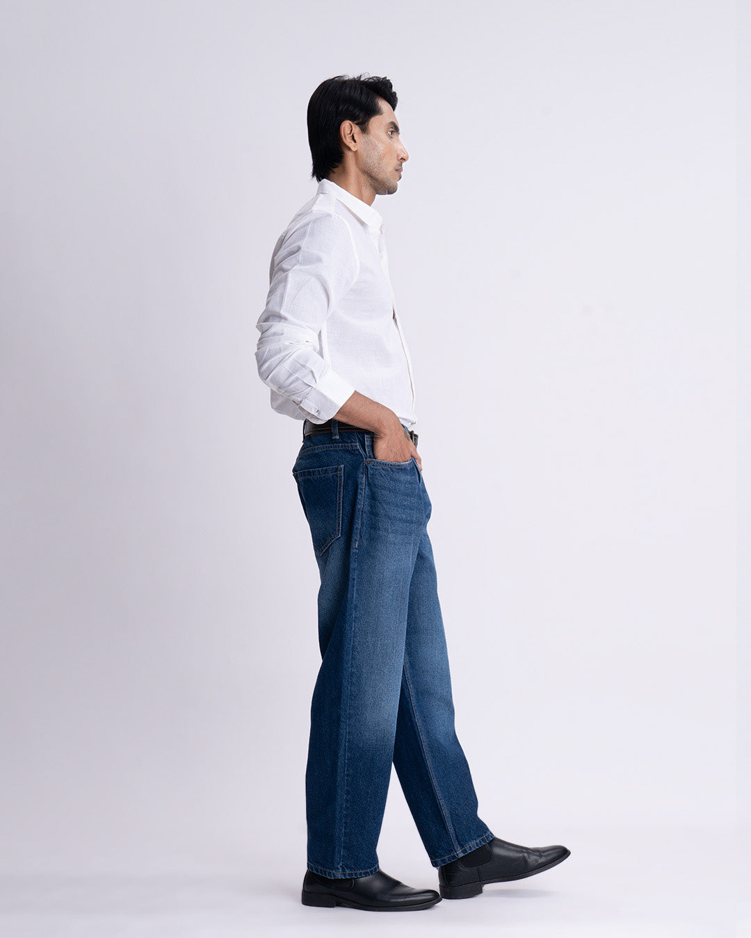 Classic Edge Relaxed Denim In Blue