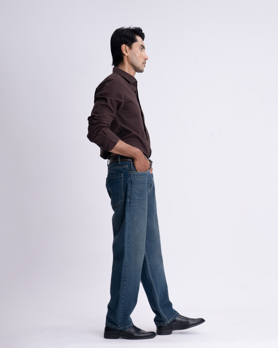 Classic Edge Relaxed Denim In Blue