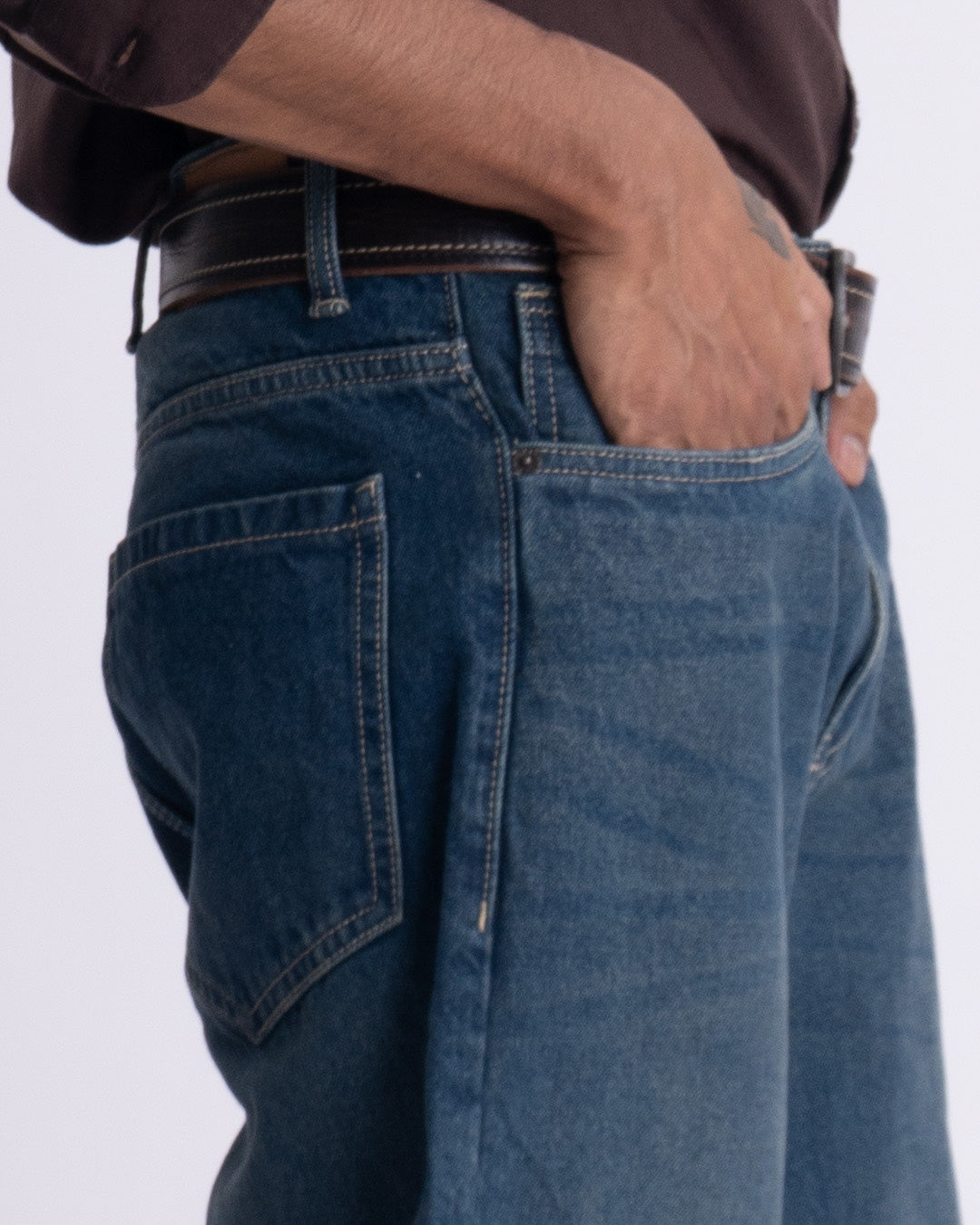 Classic Edge Relaxed Denim In Blue