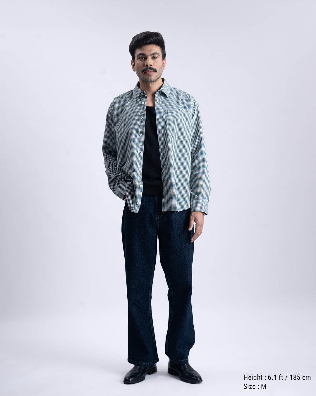 Checkered Relaxed Shirt In Green