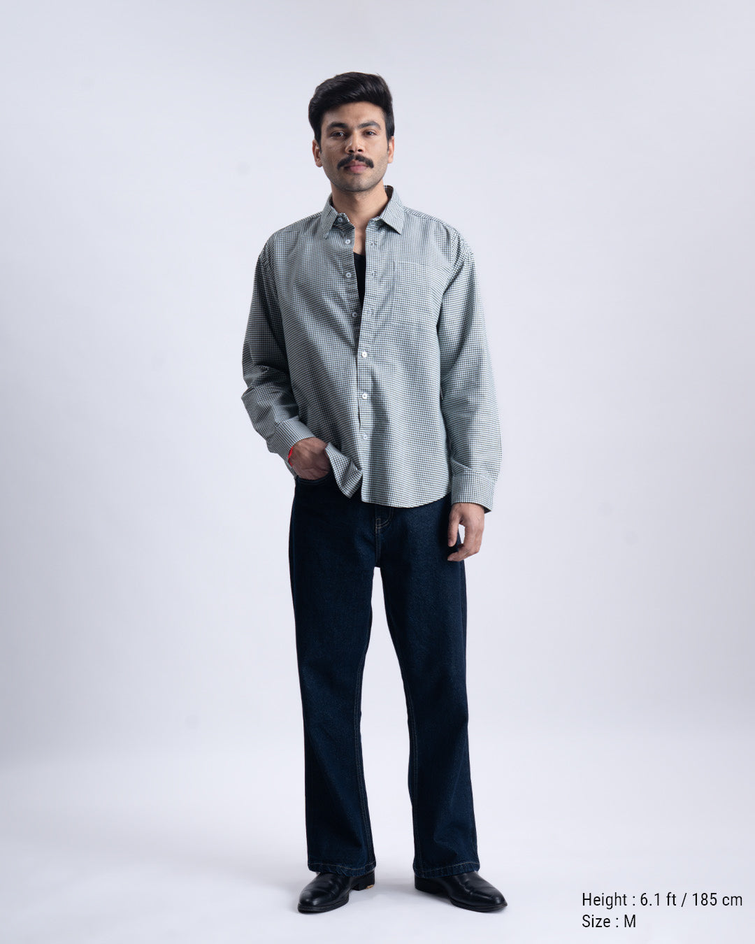 Checkered Relaxed Shirt In Green