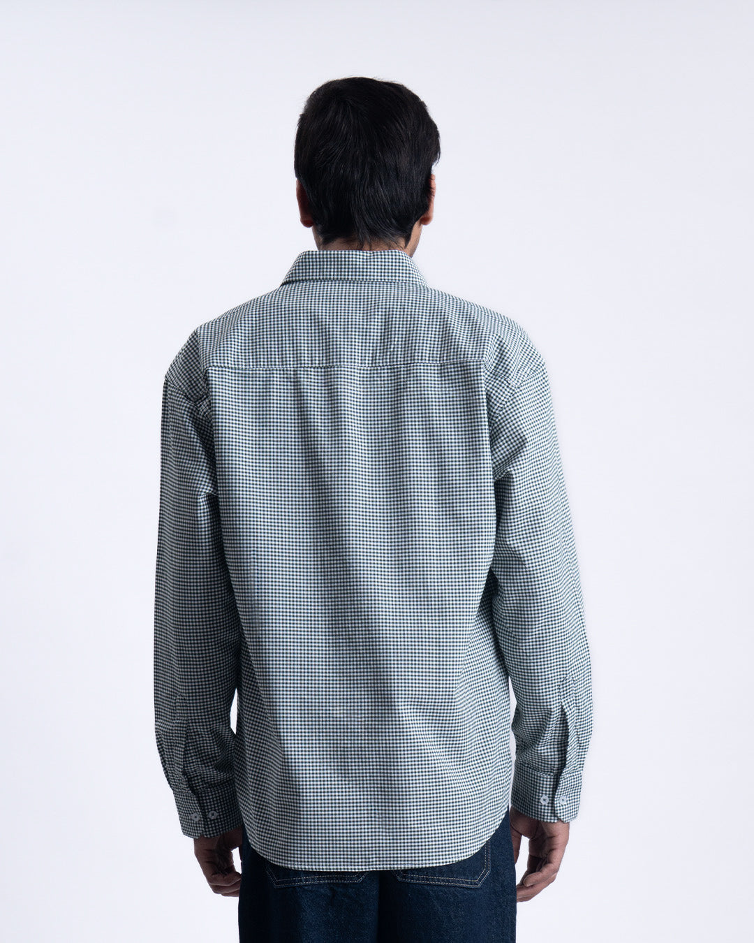 Checkered Relaxed Shirt In Green