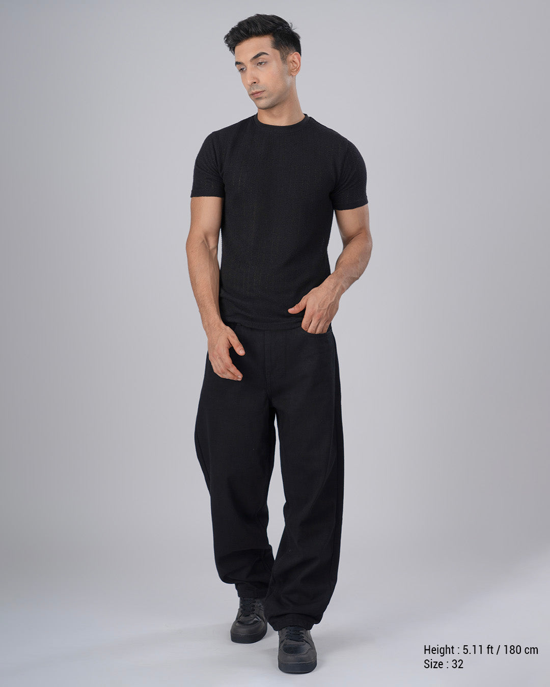 Black Edge Relaxed Denim