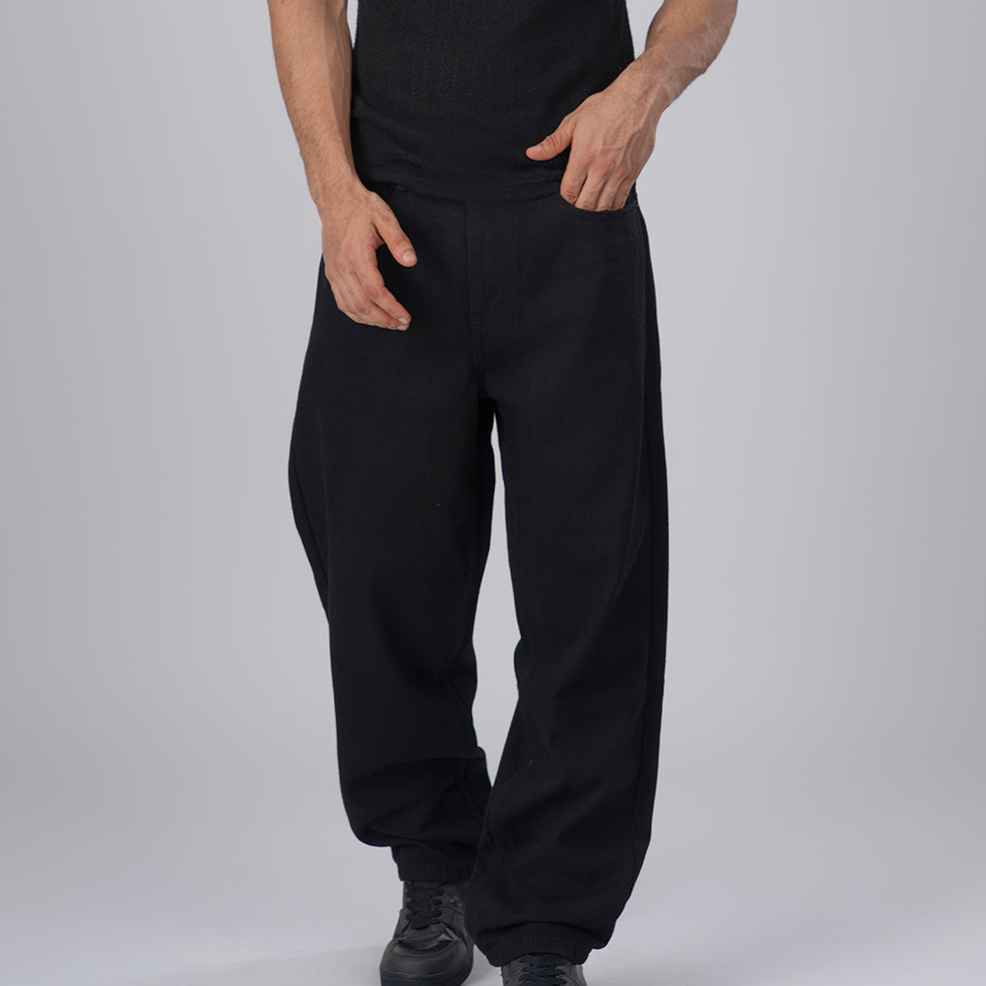 Black Edge Relaxed Denim