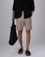 Easy Iron Cargo Shorts In Beige