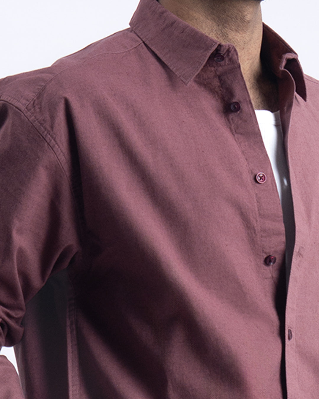 Linen Fused Relaxed Cropped Shirt In Peach