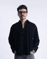Soft Corduroy Relaxed Shirt In Black
