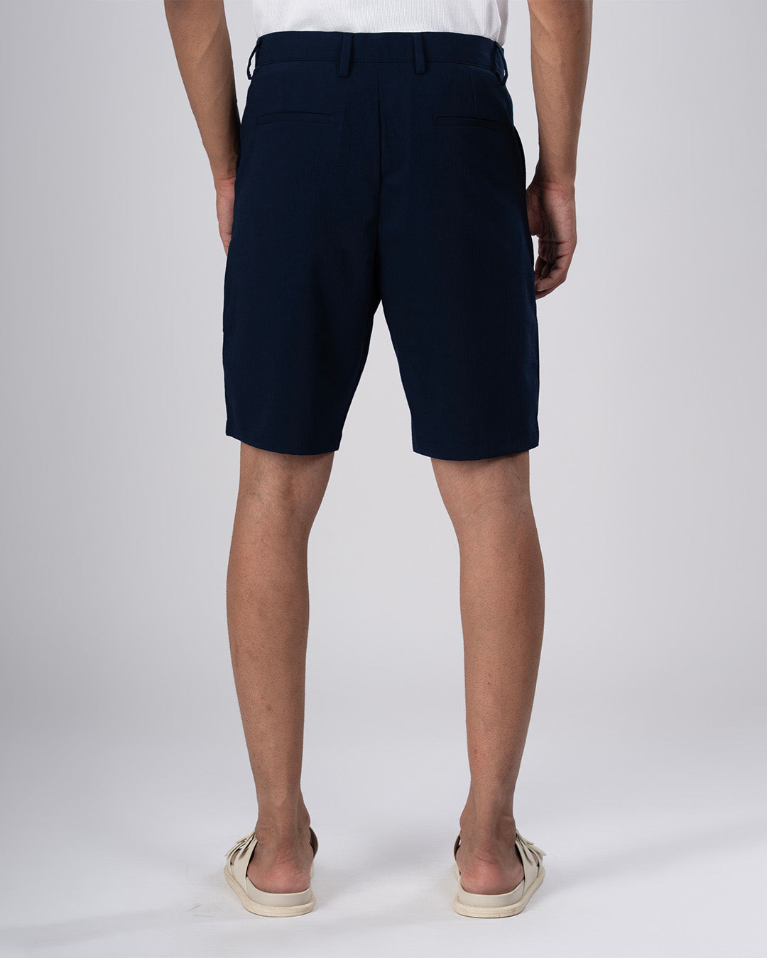 Premium Easy Iron Shorts In Blue