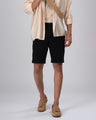 Premium Easy Iron Shorts In Black